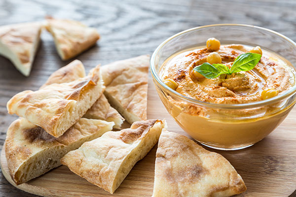 hummus di ceci fresco e piccante