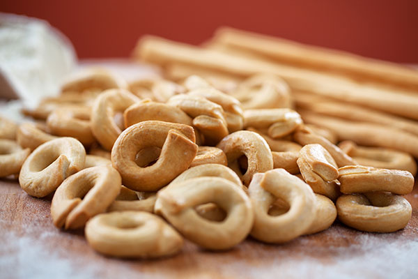 taralli integrali allo zenzero e curcuma